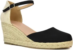 Womens Sandals Wedge Espadrille Ladies Low Heeled Platform Close Toe Ankle Strap Shoes Size 5-10