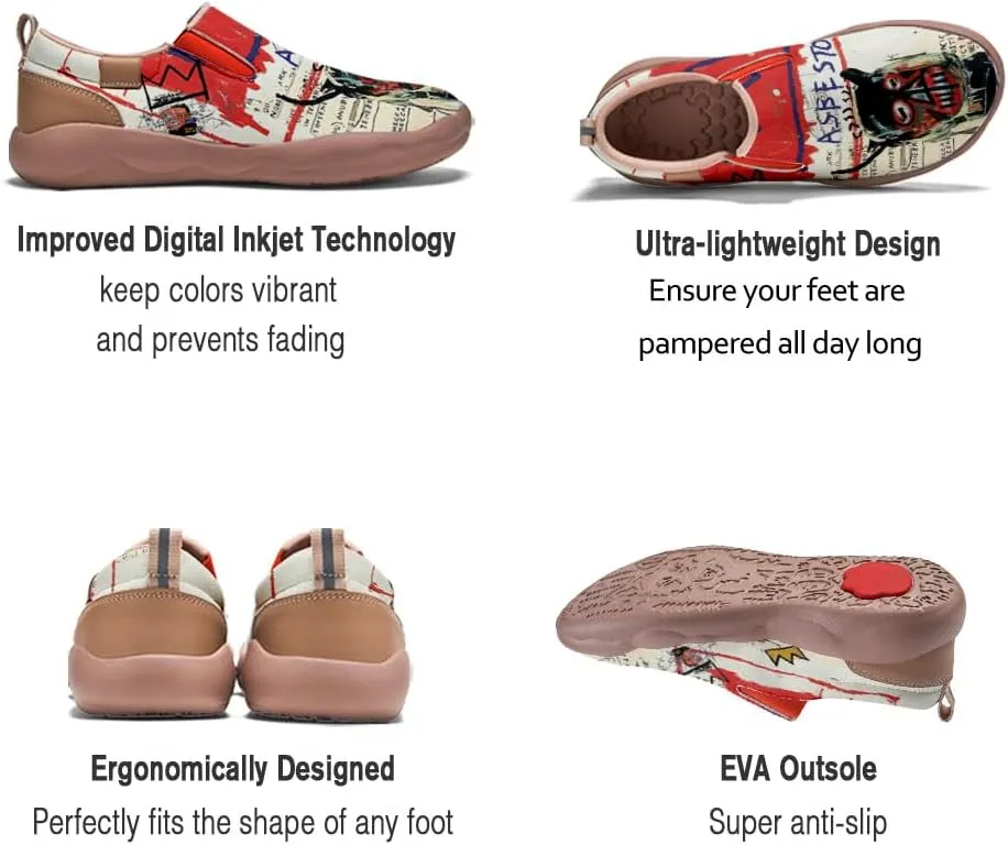 Women's Slip On Sneakers Casual Loafers Art Painted Comfort Soft Walking Shoes