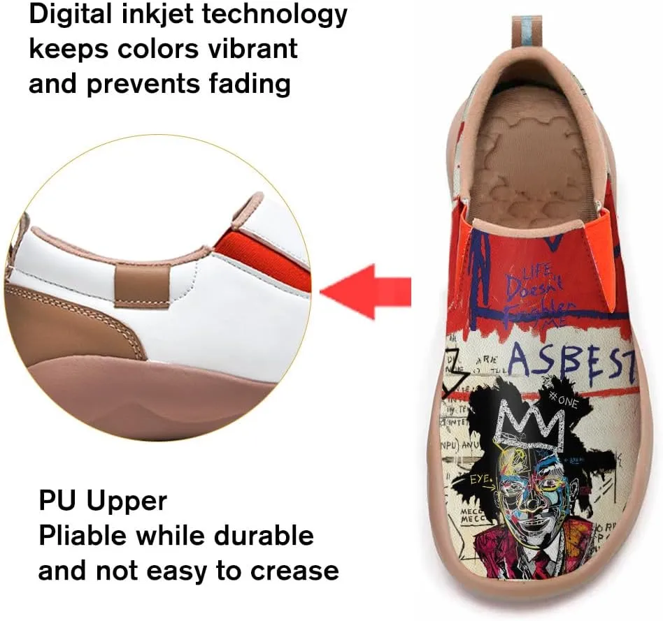 Women's Slip On Sneakers Casual Loafers Art Painted Comfort Soft Walking Shoes