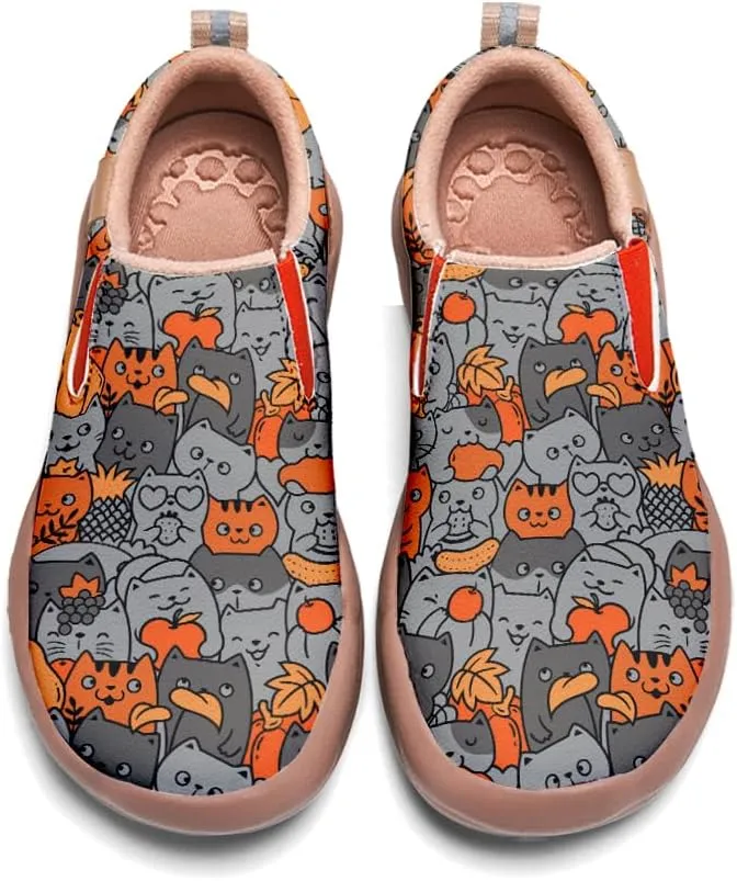 Women's Slip On Sneakers Casual Loafers Art Painted Comfort Soft Walking Shoes