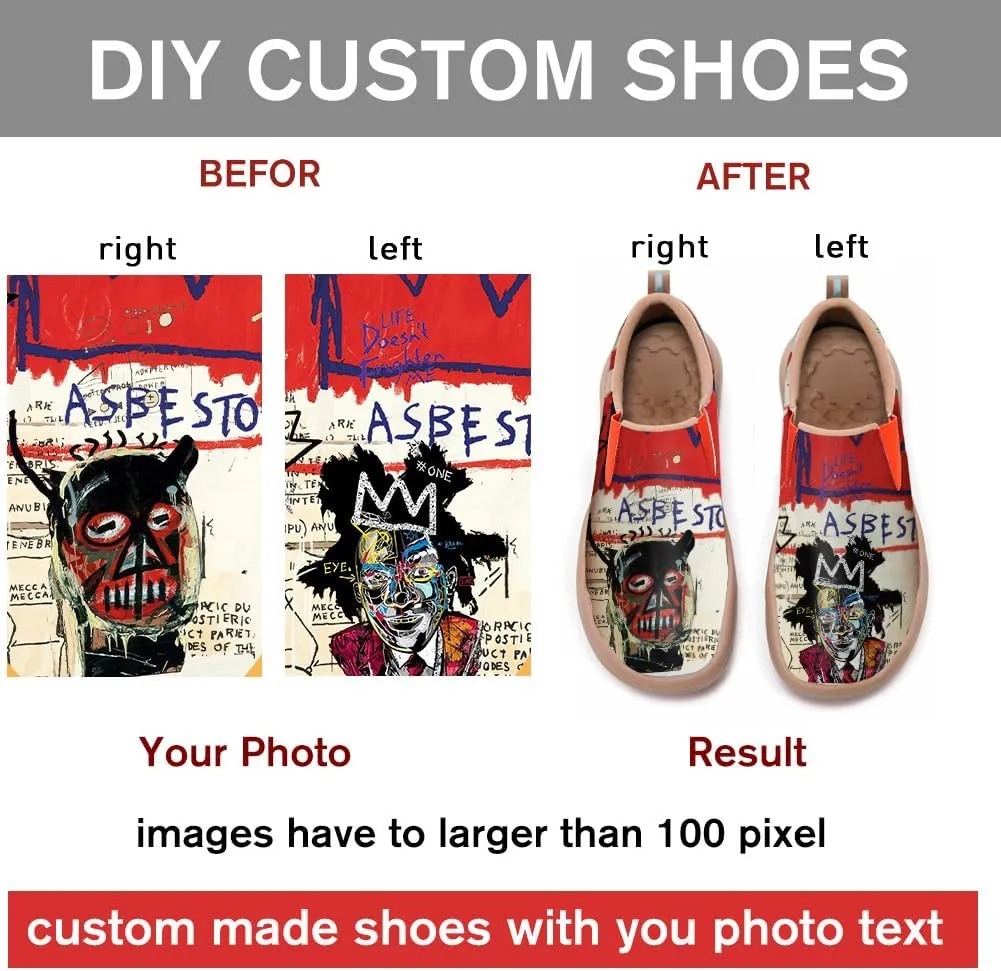Women's Slip On Sneakers Casual Loafers Art Painted Comfort Soft Walking Shoes