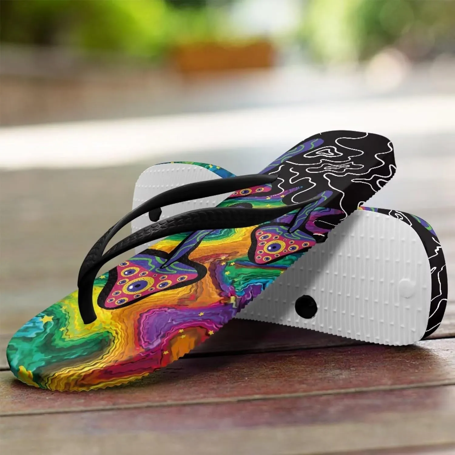 Womens Thong Flip Flop Flat Sandals Non-Slip Wide Width Beach Flip Flops Casual Bathroom Shoes