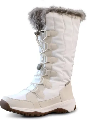 Women's Waterproof Long Snow Boots Winter Thinsulate Insulation Warm Fur Lined Anti-Slip Cold Weather Outdoor Footwear