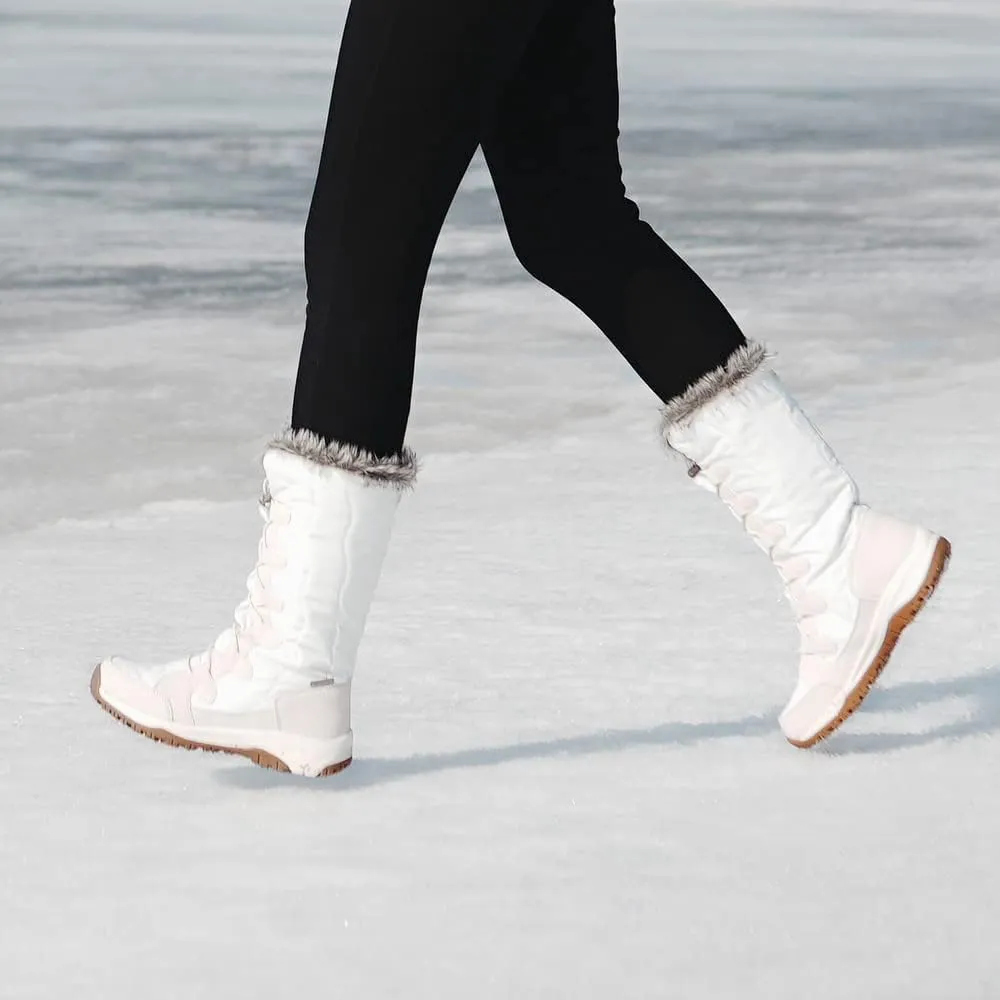 Women's Waterproof Long Snow Boots Winter Thinsulate Insulation Warm Fur Lined Anti-Slip Cold Weather Outdoor Footwear