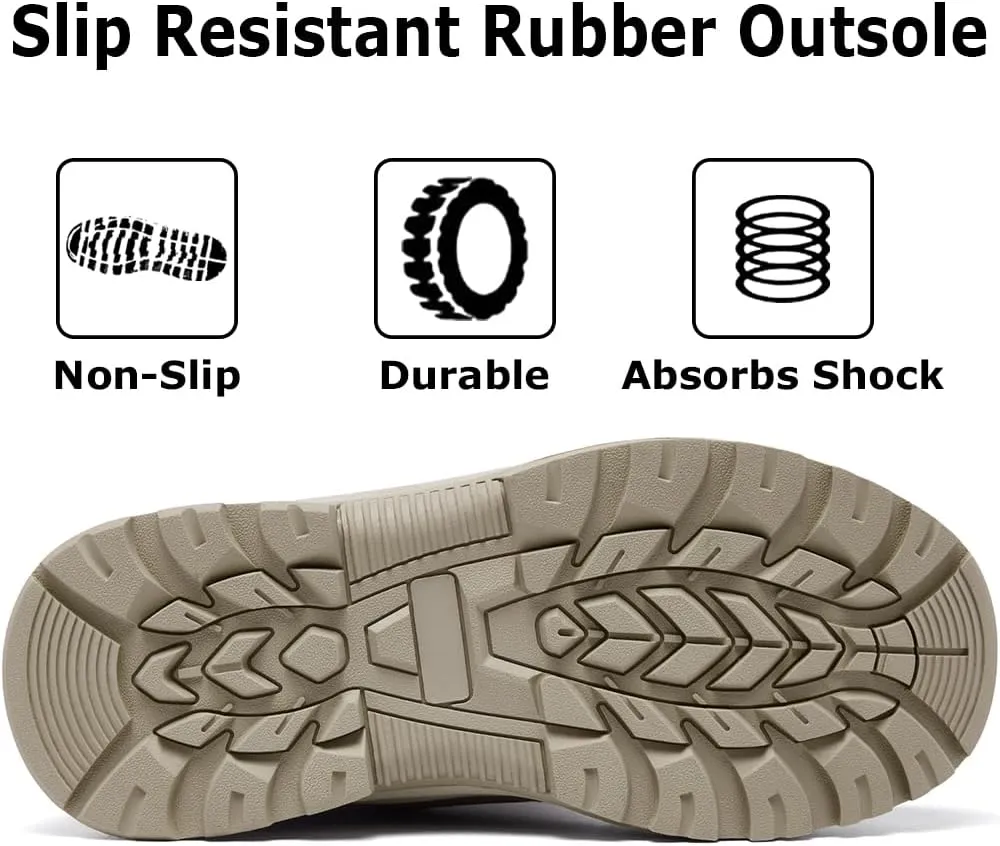 Women's Waterproof Winter Snow Boots Warm Comfortable with Side Zipper - 2025 Fashion Lightweight Hiking boots for Cold Weather Insulated Mid Calf Military Booties