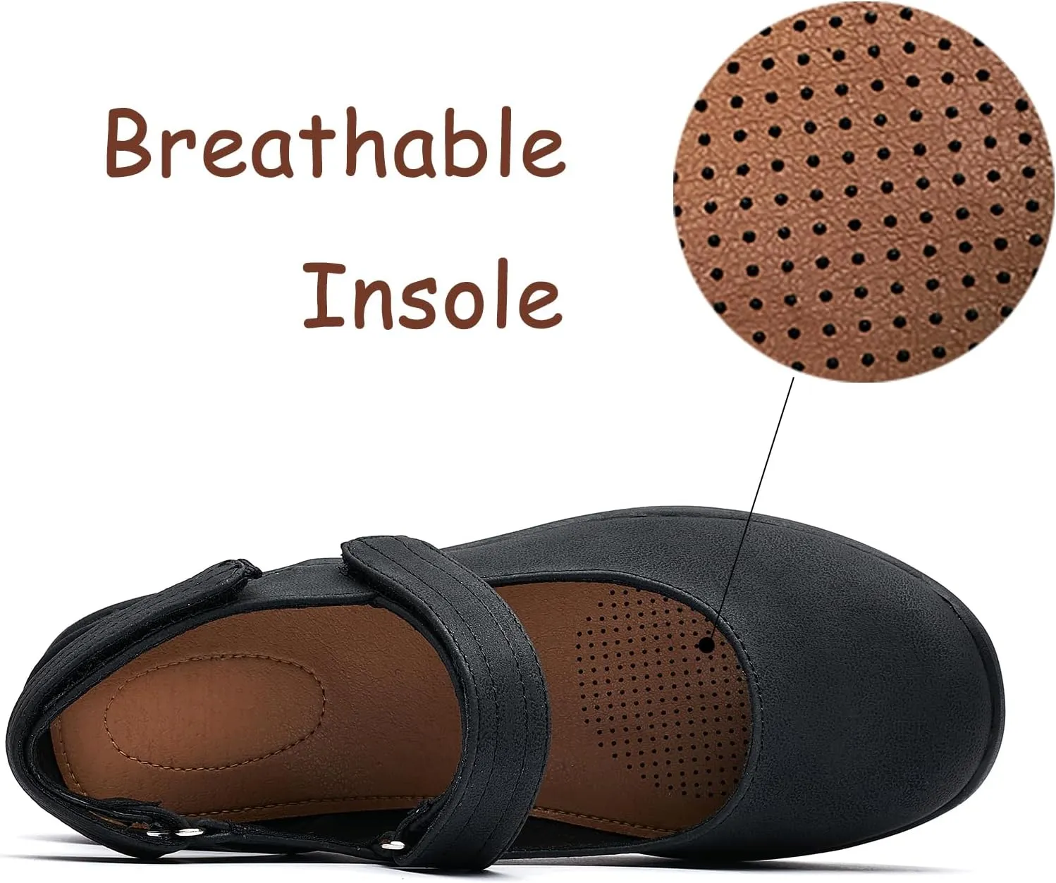 Women's Wide Loafers Shoes Casual Slide Sandals Comfort Closed Toe Flat Sandals Ladies Mules & Clogs