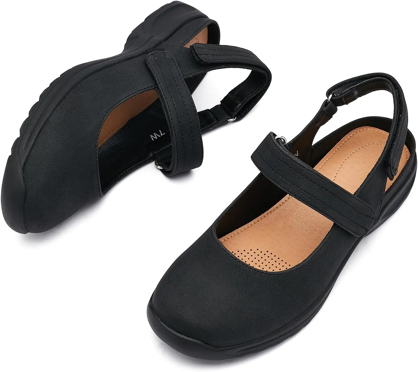 Women's Wide Loafers Shoes Casual Slide Sandals Comfort Closed Toe Flat Sandals Ladies Mules & Clogs