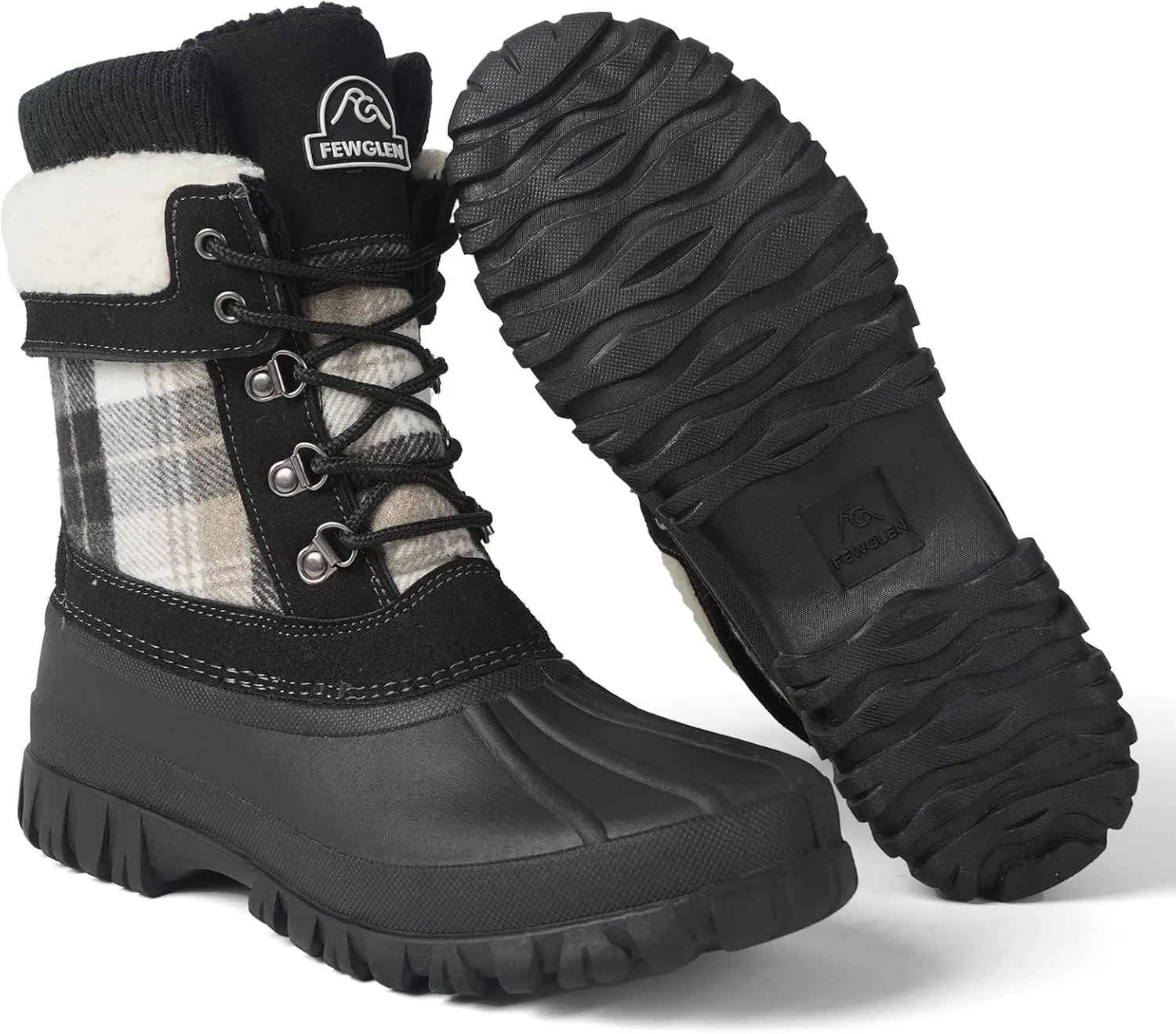 Womens Winter Snow Boots Waterproof Insulated Shell Duck Boots For Women Warm Boots Cold Weather