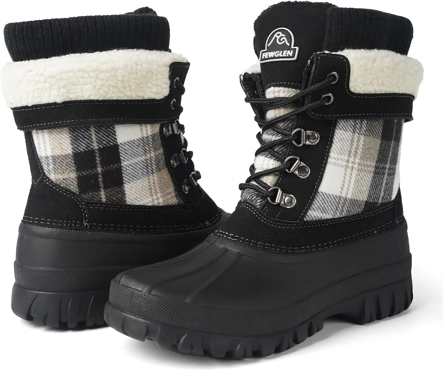 Womens Winter Snow Boots Waterproof Insulated Shell Duck Boots For Women Warm Boots Cold Weather