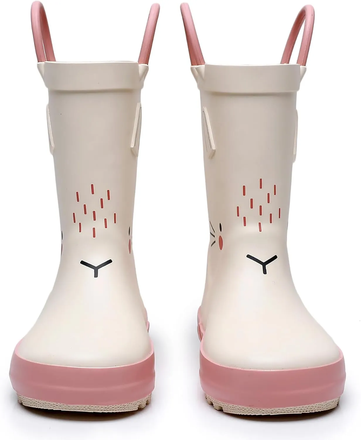 WTW Toddler and Kids Rain Boots Unisex-Child Waterproof Rubber Rain Boots with Easy-On Handles in Fun Patterns for Girls and Boys (Toddler/Little Kid/Big Kid)
