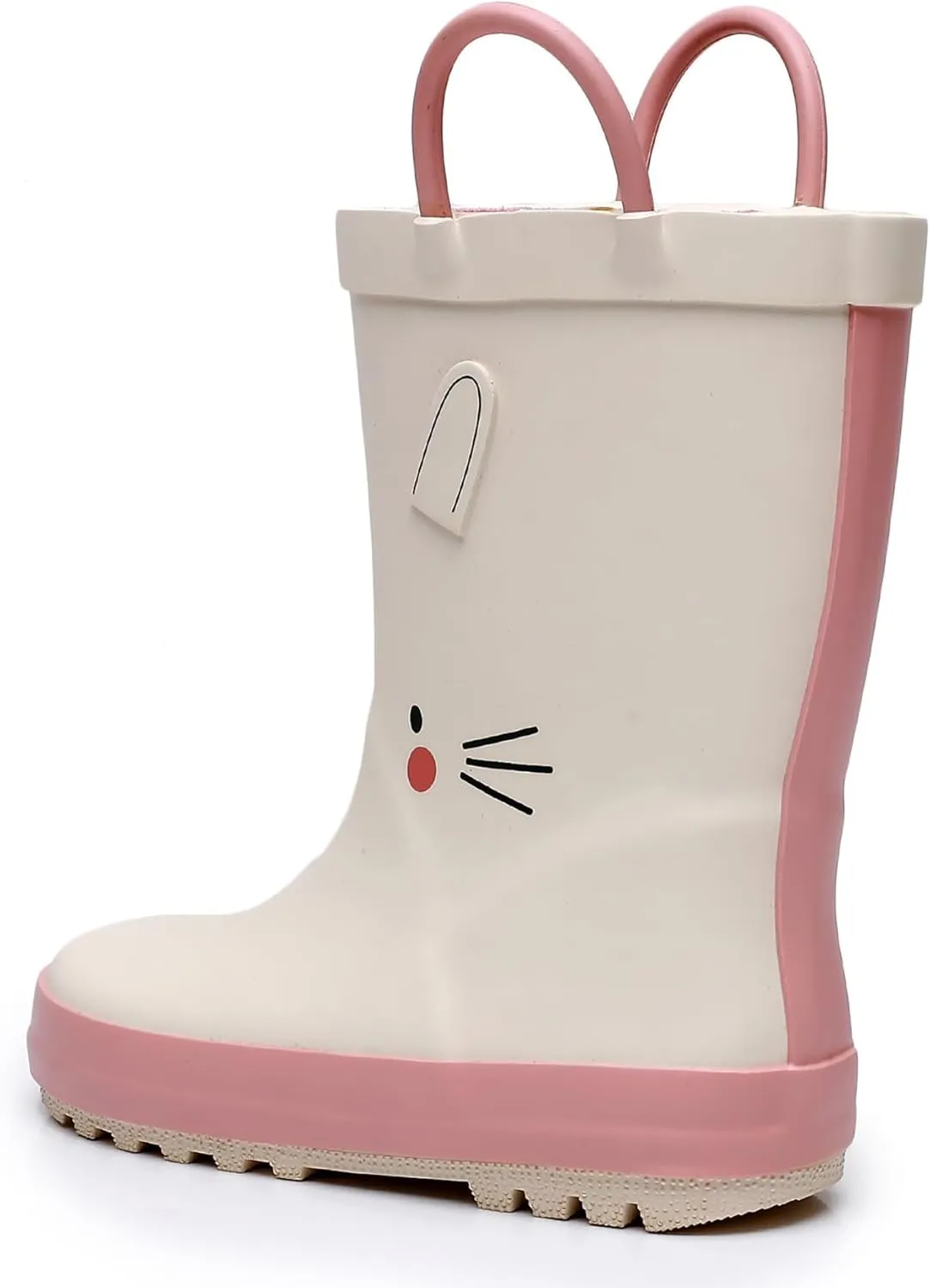 WTW Toddler and Kids Rain Boots Unisex-Child Waterproof Rubber Rain Boots with Easy-On Handles in Fun Patterns for Girls and Boys (Toddler/Little Kid/Big Kid)