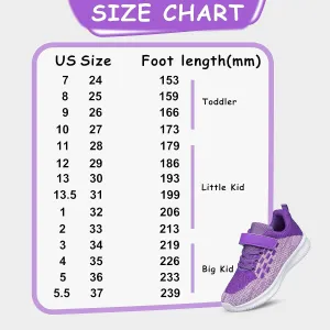 YHOON Boys Girls Shoes Kids Sneakers Breathable Athletic Running Tennis Shoes for Toddler/Little Kid/Big Kid