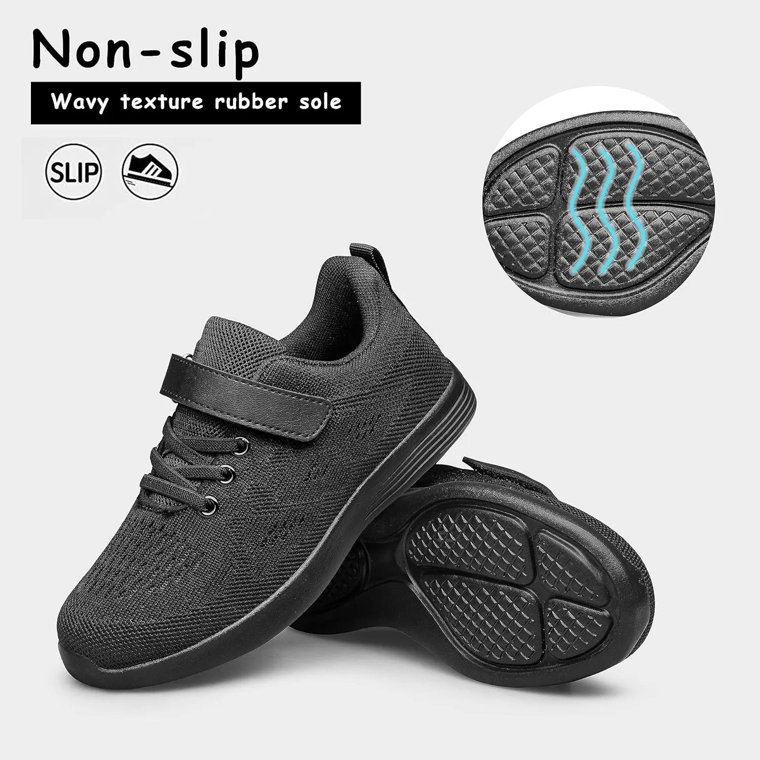 YHOON Boys Girls Shoes Kids Sneakers Breathable Athletic Running Tennis Shoes for Toddler/Little Kid/Big Kid