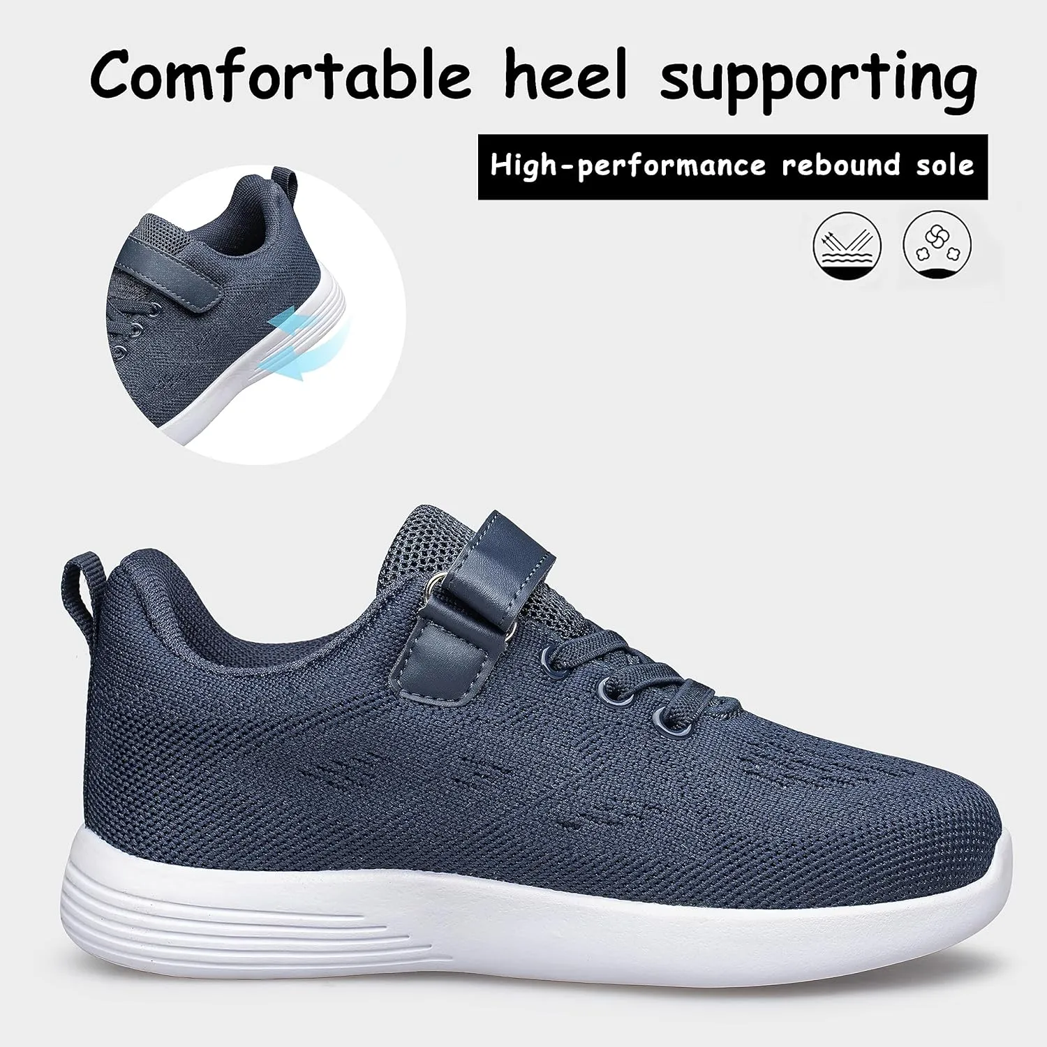 YHOON Boys Girls Shoes Kids Sneakers Breathable Athletic Running Tennis Shoes for Toddler/Little Kid/Big Kid