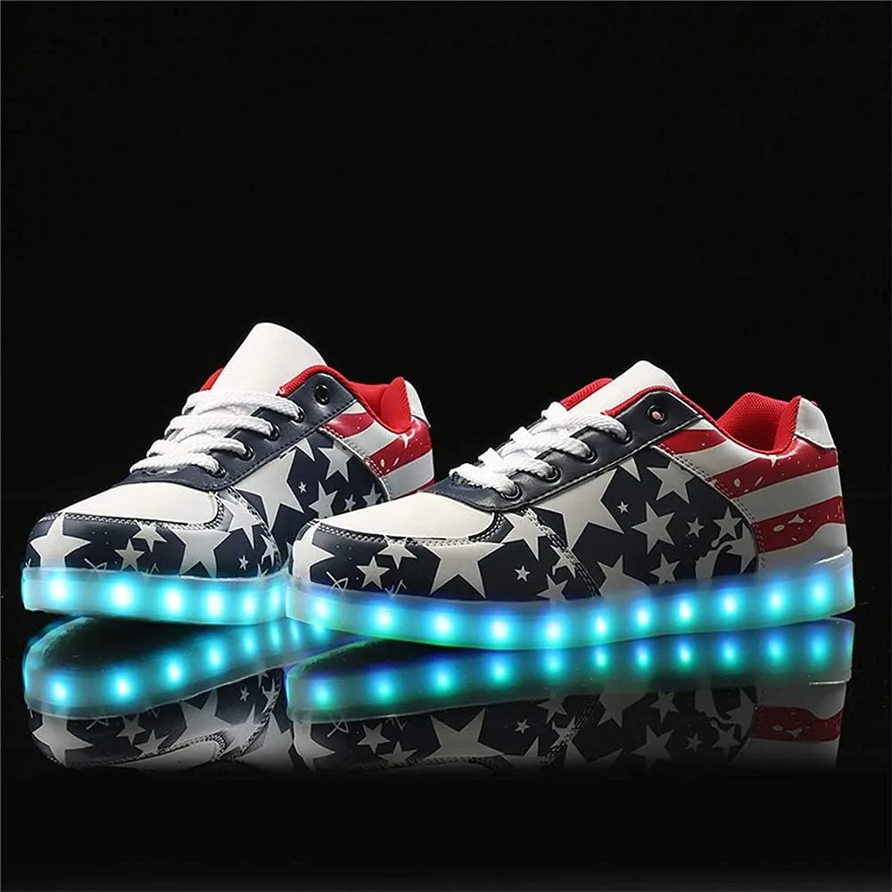 YuanRoad Unisex LED Light Up Shoes with USB Charging Glowing Luminous LED Sneakers