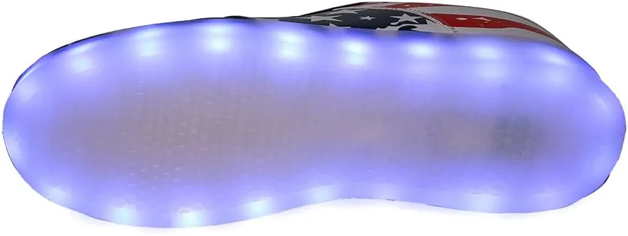 YuanRoad Unisex LED Light Up Shoes with USB Charging Glowing Luminous LED Sneakers