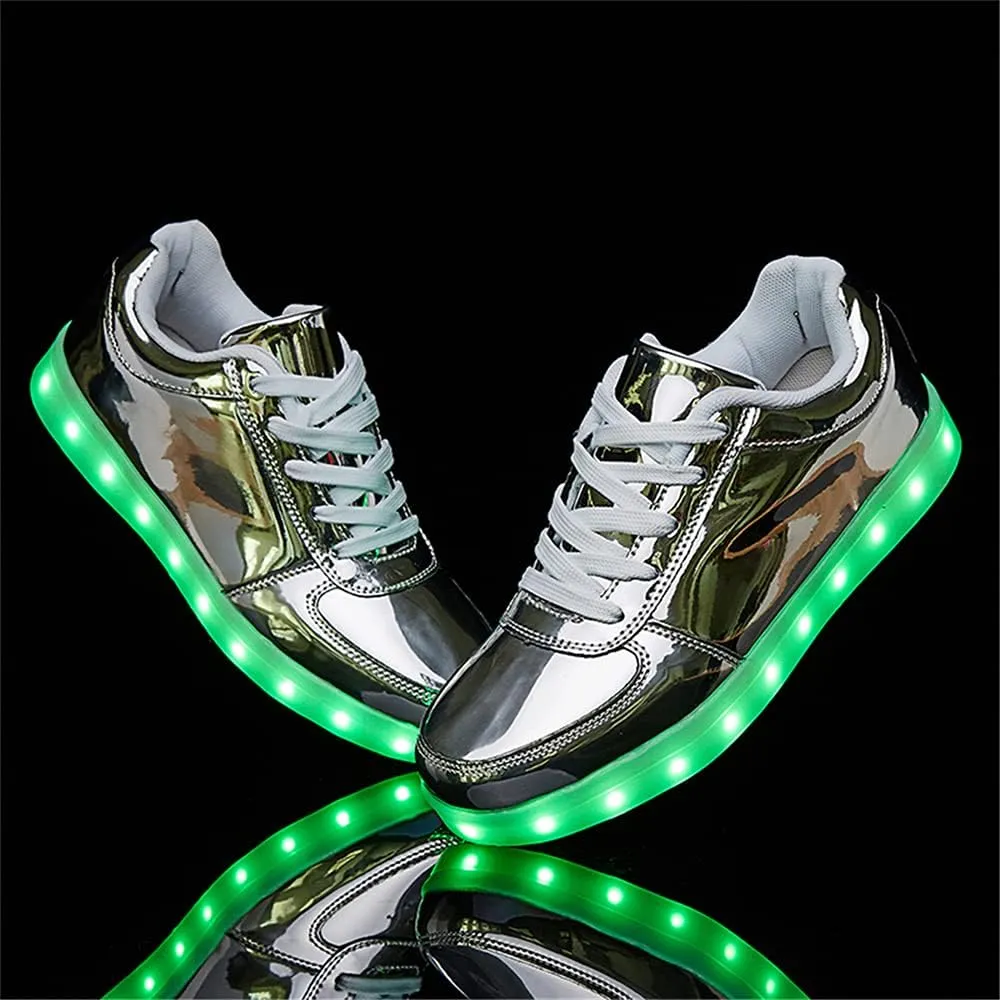 YuanRoad Unisex LED Light Up Shoes with USB Charging Glowing Luminous LED Sneakers
