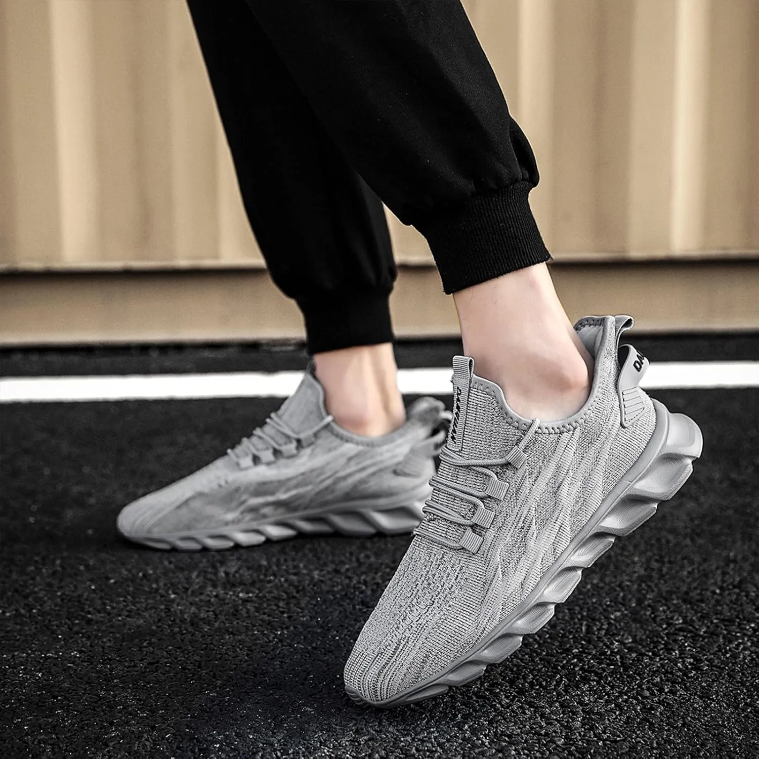 ZGPWZWL Mens Running Shoes Sneakers for Men Tennis Gym Athletic Lightweight Walking Comfortable Workout Sports Shoes