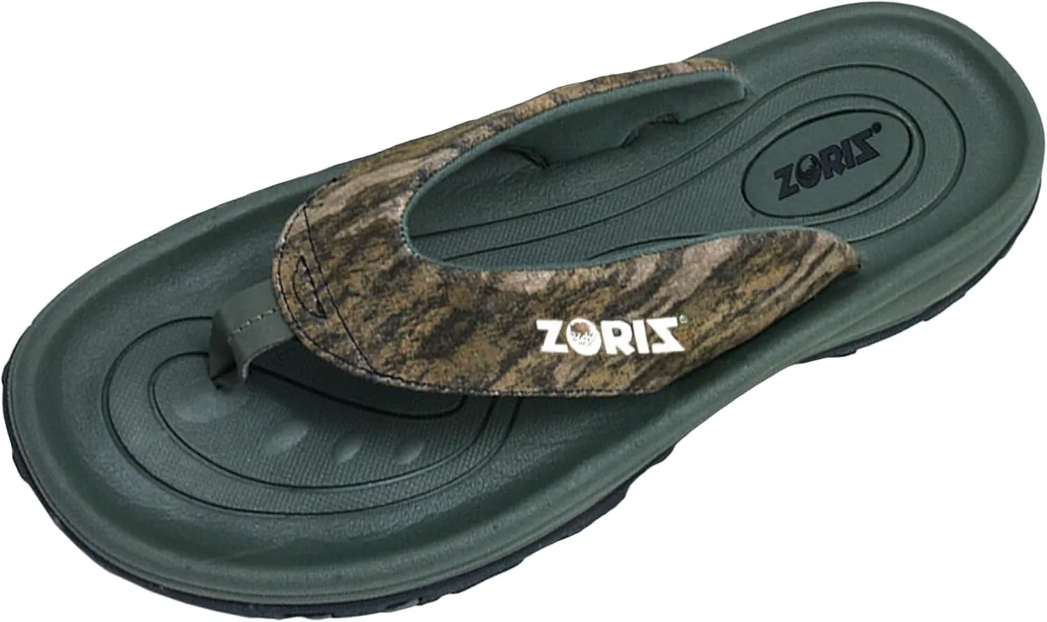 ZORIZ Mossy Oak Golf Sandals for Women and Men, Thong Flip Flops With Removable Spikes, Golf Footwear With Deeper Heel Cup and Higher Sidewalls for Comfort